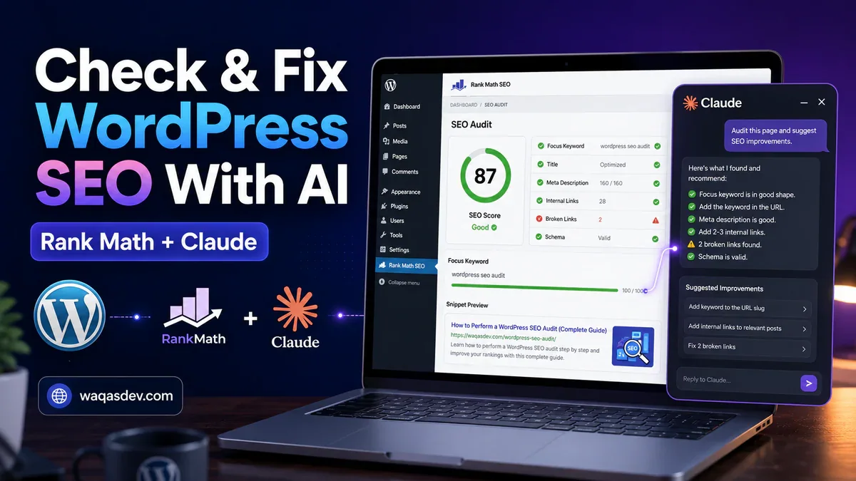 Check and Fix Your WordPress SEO With AI (Rank Math + Claude)