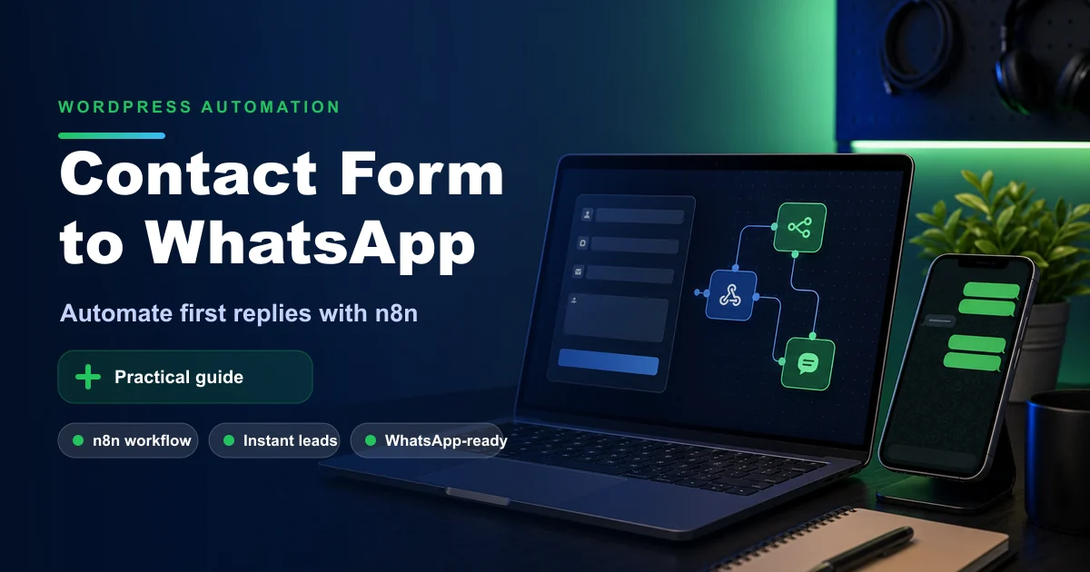 From Contact Form to WhatsApp: Automating the First Reply with n8n